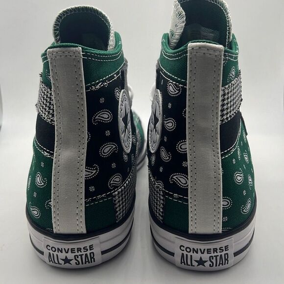 Converse Chuck Taylor All Star Hi Men’s Sz 10.5 Hacked Paisley Patterns Sneakers - Picture 6 of 10
